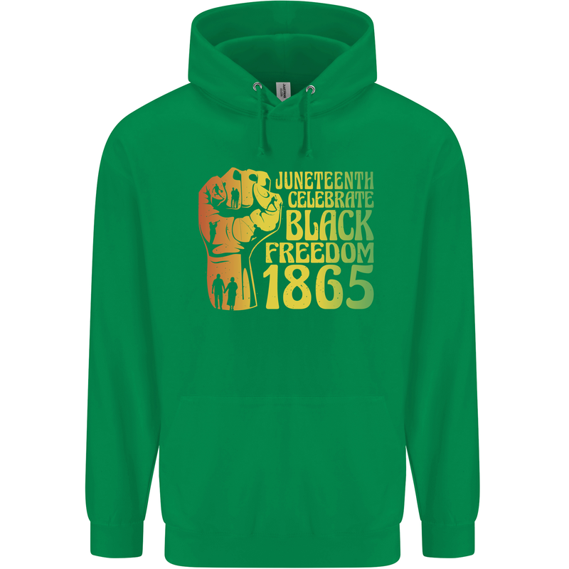 Juneteenth Black Lives Matter Freedom Childrens Kids Hoodie Irish Green