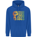 Juneteenth Black Lives Matter Freedom Childrens Kids Hoodie Royal Blue