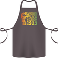 Juneteenth Black Lives Matter Freedom Cotton Apron 100% Organic Dark Grey