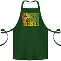 Juneteenth Black Lives Matter Freedom Cotton Apron 100% Organic Forest Green