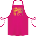 Juneteenth Black Lives Matter Freedom Cotton Apron 100% Organic Pink