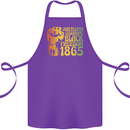 Juneteenth Black Lives Matter Freedom Cotton Apron 100% Organic Purple