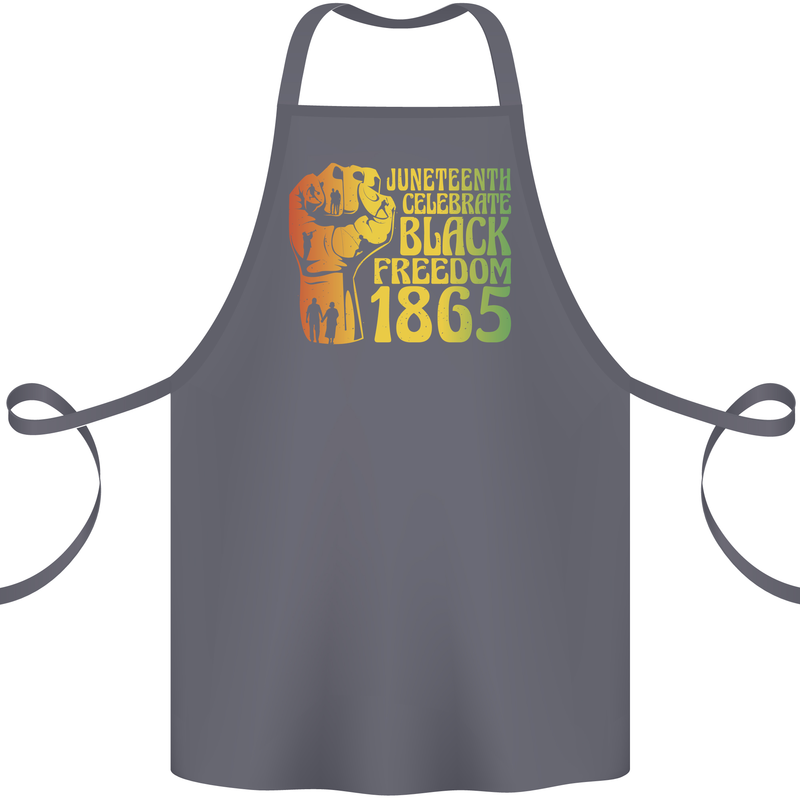Juneteenth Black Lives Matter Freedom Cotton Apron 100% Organic Steel