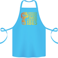 Juneteenth Black Lives Matter Freedom Cotton Apron 100% Organic Turquoise