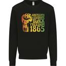 Juneteenth Black Lives Matter Freedom Kids Sweatshirt Jumper Black