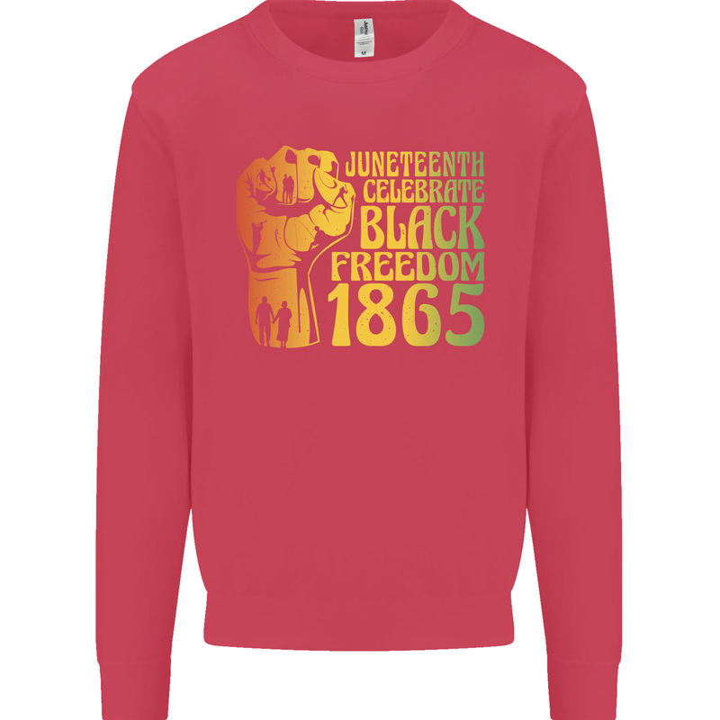 Juneteenth Black Lives Matter Freedom Kids Sweatshirt Jumper Heliconia