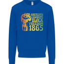 Juneteenth Black Lives Matter Freedom Kids Sweatshirt Jumper Royal Blue