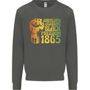 Juneteenth Black Lives Matter Freedom Kids Sweatshirt Jumper Storm Grey