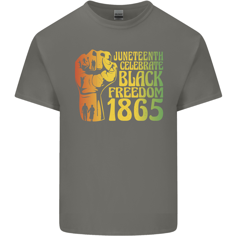 Juneteenth Black Lives Matter Freedom Kids T-Shirt Childrens Charcoal
