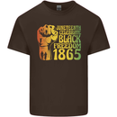 Juneteenth Black Lives Matter Freedom Kids T-Shirt Childrens Chocolate