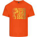 Juneteenth Black Lives Matter Freedom Kids T-Shirt Childrens Orange