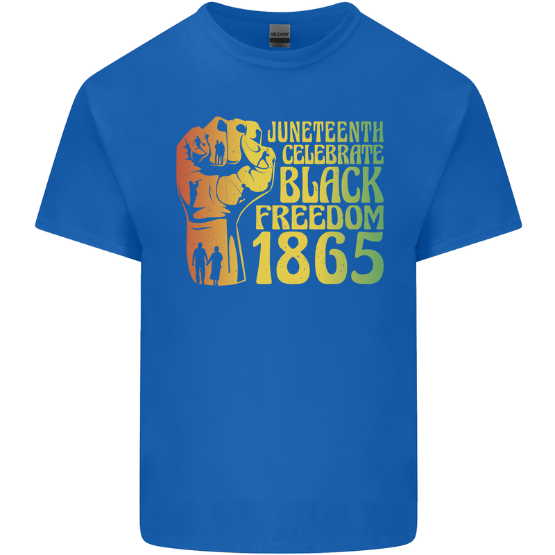 Juneteenth Black Lives Matter Freedom Kids T-Shirt Childrens Royal Blue