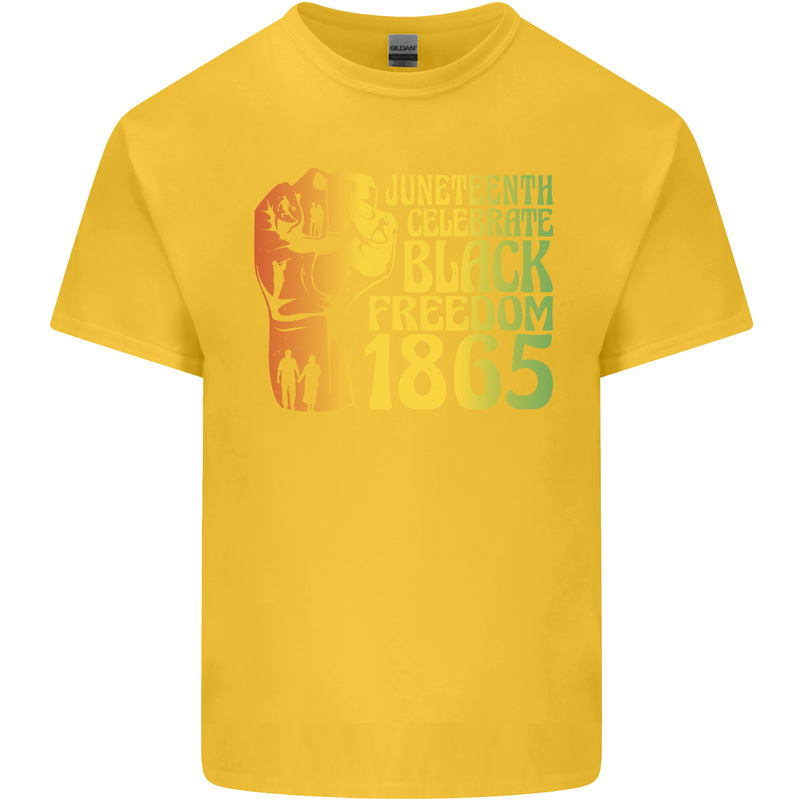 Juneteenth Black Lives Matter Freedom Kids T-Shirt Childrens Yellow