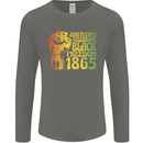 Juneteenth Black Lives Matter Freedom Mens Long Sleeve T-Shirt Charcoal