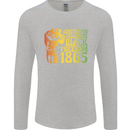 Juneteenth Black Lives Matter Freedom Mens Long Sleeve T-Shirt Sports Grey