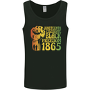 Juneteenth Black Lives Matter Freedom Mens Vest Tank Top Black