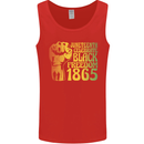 Juneteenth Black Lives Matter Freedom Mens Vest Tank Top Red
