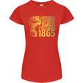 Juneteenth Black Lives Matter Freedom Womens Petite Cut T-Shirt Red