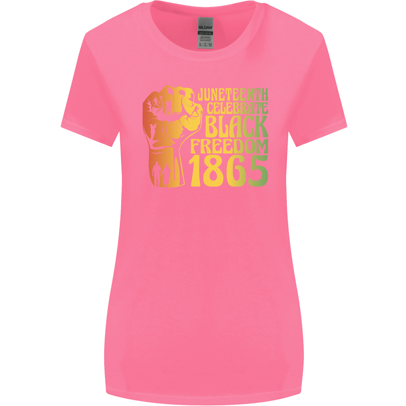 Juneteenth Black Lives Matter Freedom Womens Wider Cut T-Shirt Azalea
