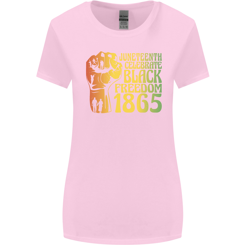 Juneteenth Black Lives Matter Freedom Womens Wider Cut T-Shirt Light Pink