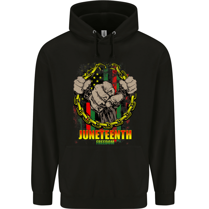 Juneteenth Black Lives Matter History Childrens Kids Hoodie Black