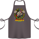 Juneteenth Black Lives Matter History Cotton Apron 100% Organic Dark Grey