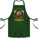 Juneteenth Black Lives Matter History Cotton Apron 100% Organic Forest Green