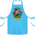 Juneteenth Black Lives Matter History Cotton Apron 100% Organic Turquoise