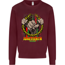 Juneteenth Black Lives Matter History Kids Sweatshirt Jumper Maroon