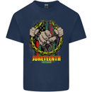 Juneteenth Black Lives Matter History Kids T-Shirt Childrens Navy Blue
