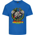 Juneteenth Black Lives Matter History Mens Cotton T-Shirt Tee Top Royal Blue
