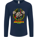 Juneteenth Black Lives Matter History Mens Long Sleeve T-Shirt Navy Blue