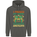 Juneteenth Gamer Gaming Video Games Childrens Kids Hoodie Storm Grey