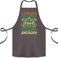 Juneteenth Gamer Gaming Video Games Cotton Apron 100% Organic Dark Grey