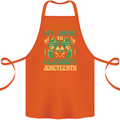 Juneteenth Gamer Gaming Video Games Cotton Apron 100% Organic Orange