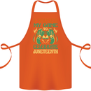Juneteenth Gamer Gaming Video Games Cotton Apron 100% Organic Orange