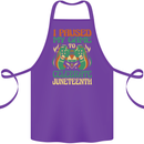Juneteenth Gamer Gaming Video Games Cotton Apron 100% Organic Purple