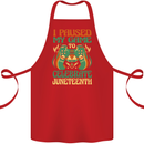 Juneteenth Gamer Gaming Video Games Cotton Apron 100% Organic Red