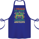 Juneteenth Gamer Gaming Video Games Cotton Apron 100% Organic Royal Blue