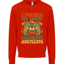 Juneteenth Gamer Gaming Video Games Kids Sweatshirt Jumper Bright Red
