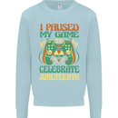 Juneteenth Gamer Gaming Video Games Kids Sweatshirt Jumper Light Blue
