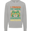Juneteenth Gamer Gaming Video Games Kids Sweatshirt Jumper Sports Grey
