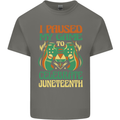 Juneteenth Gamer Gaming Video Games Kids T-Shirt Childrens Charcoal