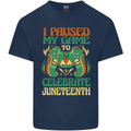 Juneteenth Gamer Gaming Video Games Kids T-Shirt Childrens Navy Blue