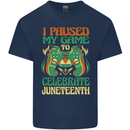 Juneteenth Gamer Gaming Video Games Kids T-Shirt Childrens Navy Blue