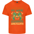 Juneteenth Gamer Gaming Video Games Kids T-Shirt Childrens Orange