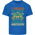 Juneteenth Gamer Gaming Video Games Kids T-Shirt Childrens Royal Blue