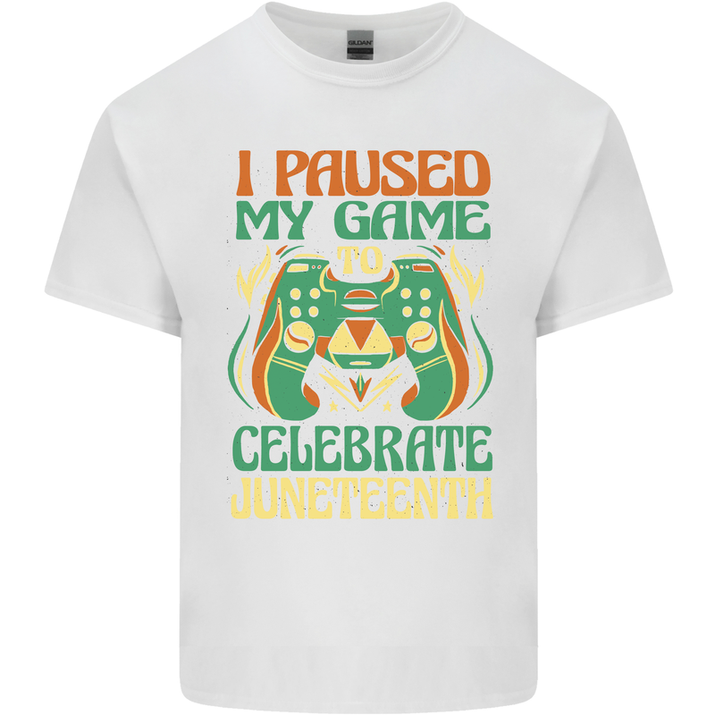 Juneteenth Gamer Gaming Video Games Kids T-Shirt Childrens White