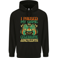 Juneteenth Gamer Gaming Video Games Mens 80% Cotton Hoodie Black
