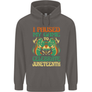 Juneteenth Gamer Gaming Video Games Mens 80% Cotton Hoodie Charcoal